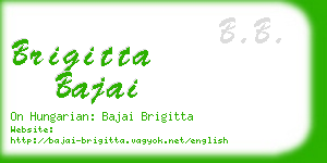 brigitta bajai business card